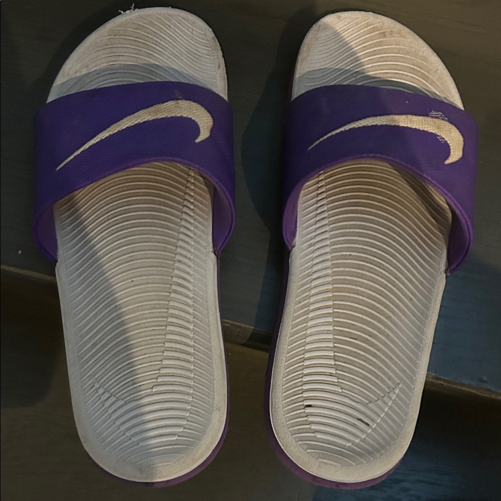 Nike Women's Purple Slide Sandals